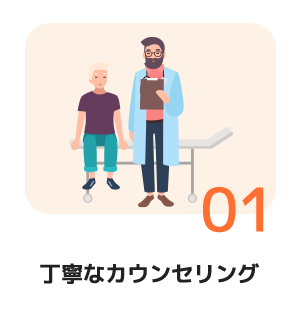 丁寧なカウンセリング